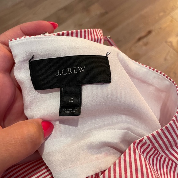 J.Crew Red and White Striped Midi Dress (worn by Pippa Middleton) - Picture 2 of 4